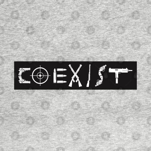 Coexist - GUNS by  The best hard hat stickers 